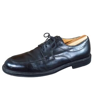 Mezlan Cordoba Mens Apron Toe Derby Shoes Size 9.5 Dress Black Leather